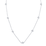 Diamond (Simulated) Bezel Long Silver