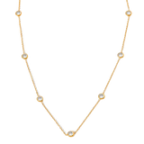 Diamond (Simulated) Bezel Long Gold