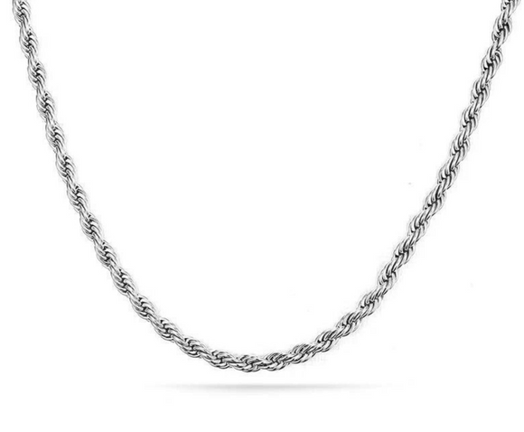 2mm - Rope  Silver