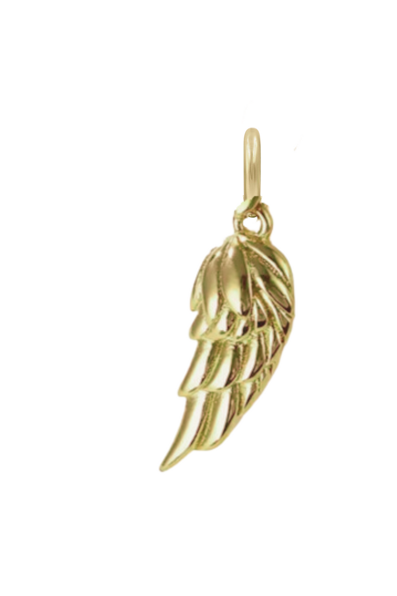 Single Angel Wing Charm Bead For Snake Chain Bracelets - Fits Pandora, Chamilia & More