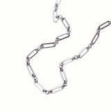 Paperclip and Circle Long Chain