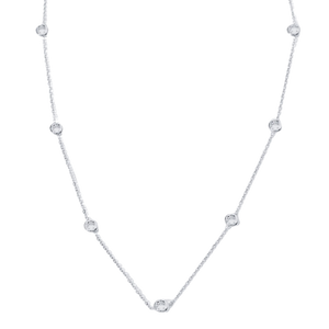 Diamond (Simulated) Bezel Long Silver