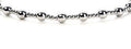 2mm & 4mm Bead Necklace Silver