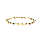 2mm & 4mm Gold Bead Bracelet