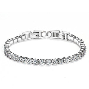 Diamond (sim) 3.5 Ct Tennis-Silver