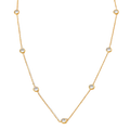 Diamond Bezel Long Gold