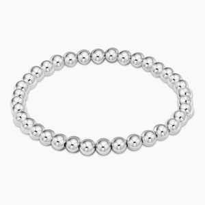 5mm Bead Bracelet Silver