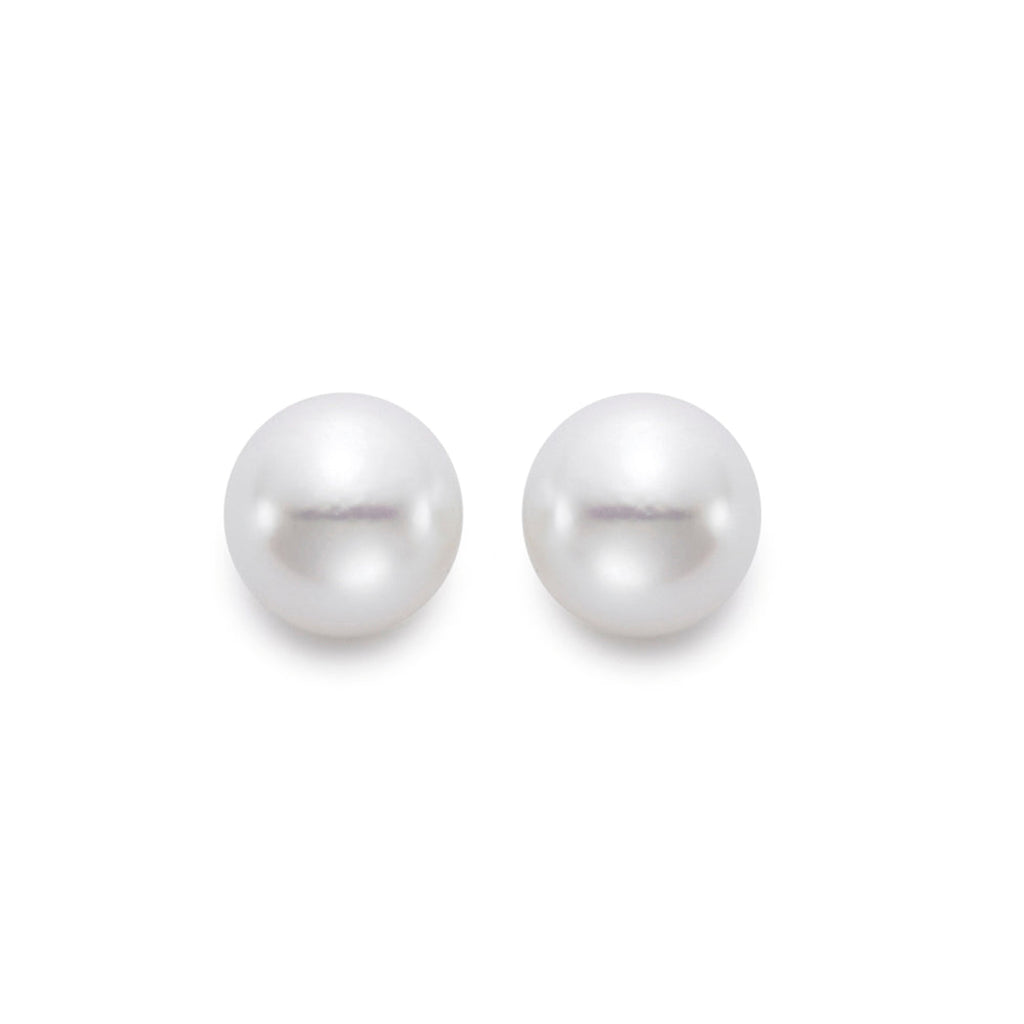 6mm Natural Pearl Studs