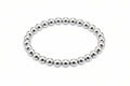 5mm Bead Bracelet Silver