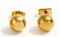 Gold Ball Earrings
