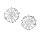 Baguette Flower Studs