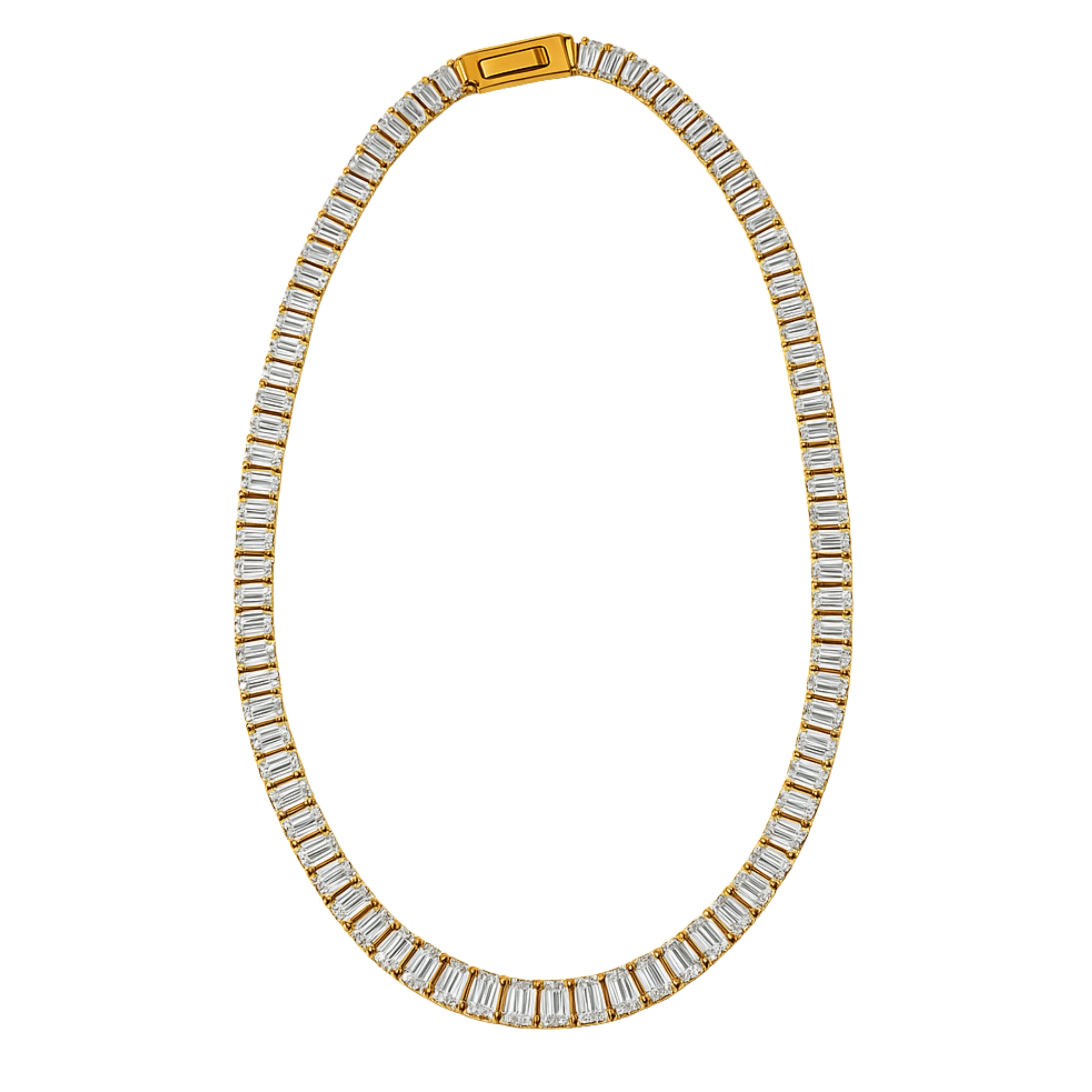 Baguette Tennis Necklace