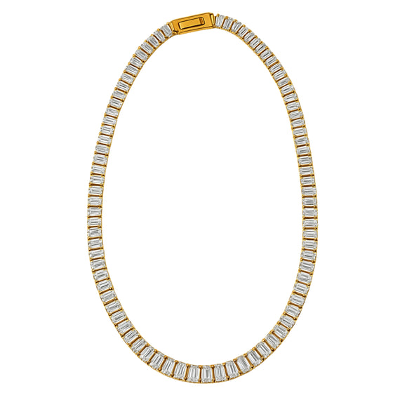 Baguette Tennis Necklace