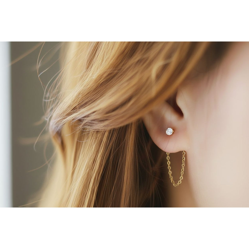 Chain Drape Stud