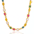 Victorian Kaleidoscope Gold Necklace