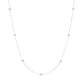 Diamond Bezel Long Silver