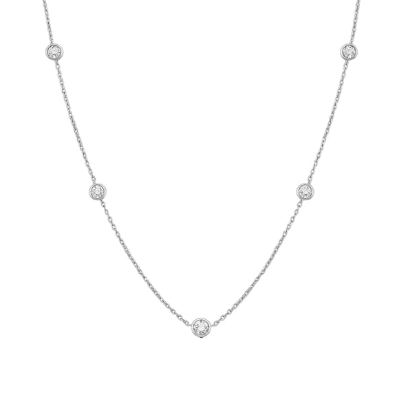 Diamond (Simulated) Bezel Silver