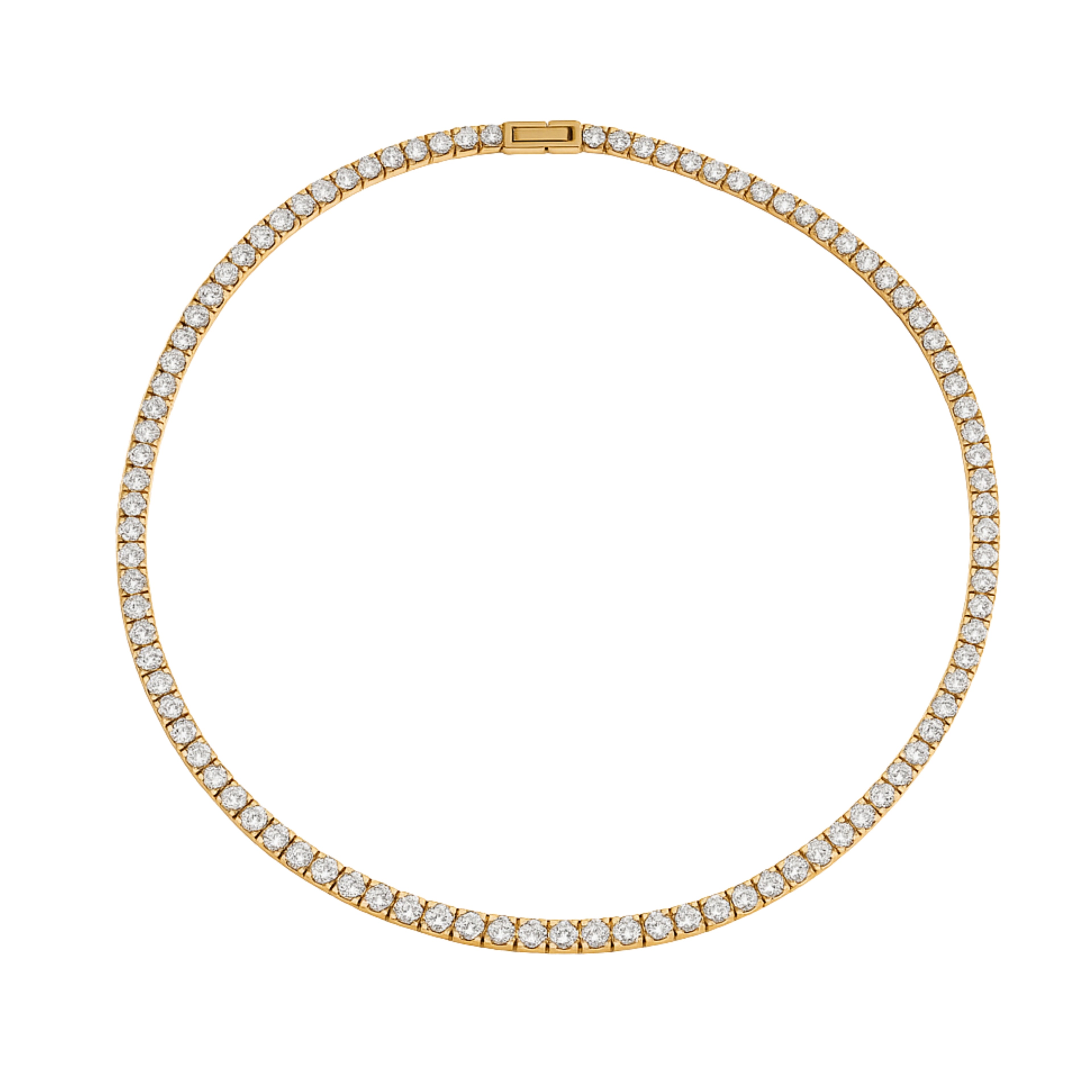 Diamond (Simulated)  Tennis Necklace