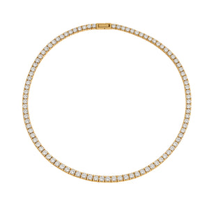 Diamond (Simulated)  Tennis Necklace