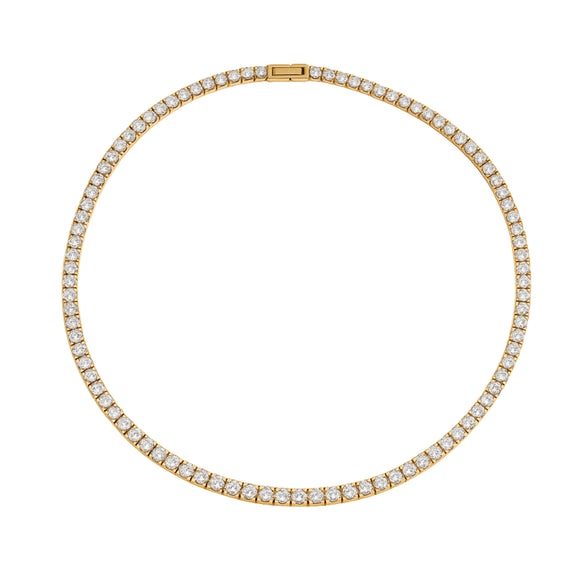 Diamond (Simulated)  Tennis Necklace