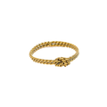 Thin Double Rope Ring