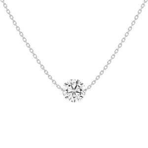 Drilled Single Sim Diamond Silver