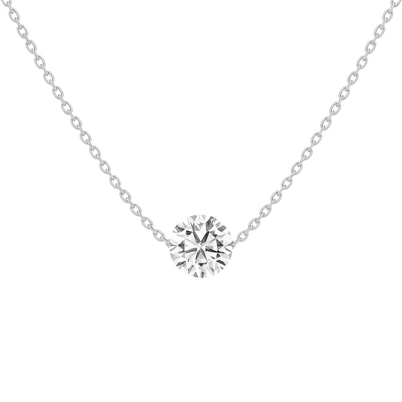 Drilled Single Sim Diamond Silver