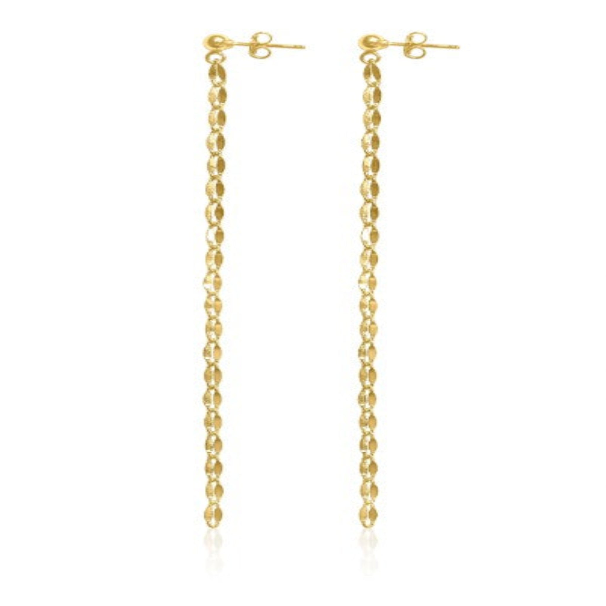gold  chain duster earrings