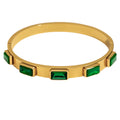 Emerald (Simulated) Bangle