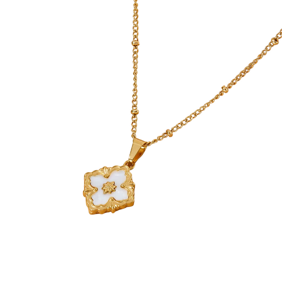 French Cross Necklace