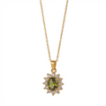 Green Halo Necklace