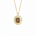 Smokey Shield Necklace