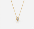 Bezel Pear Necklace