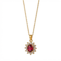 Red Halo Necklace