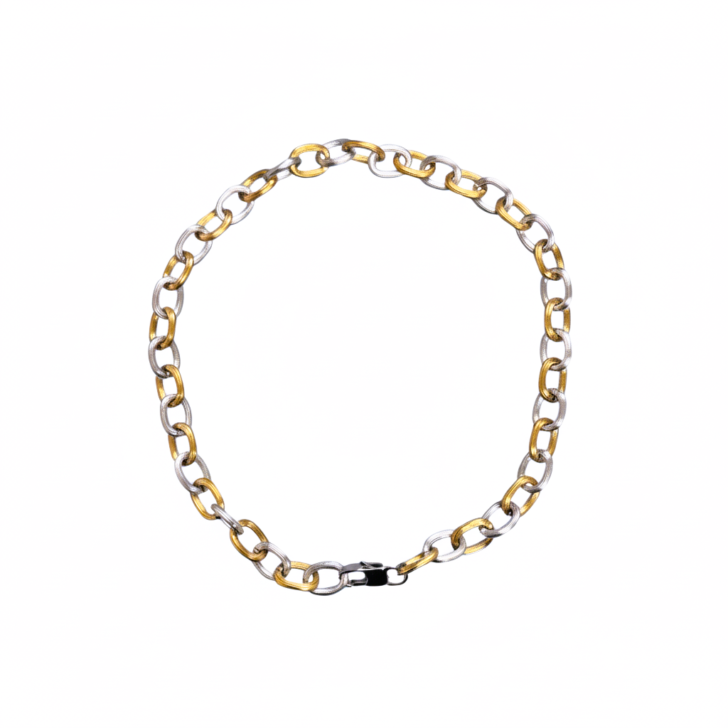 Two Tone Link Necklace