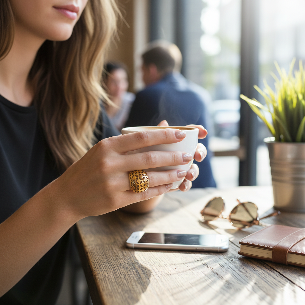 Filigree Quatrefoil Ring