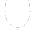 Gold Wire Pearl Necklace