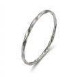 Silver Twist Bangle