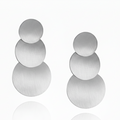 Tapered Disc Drops Silver