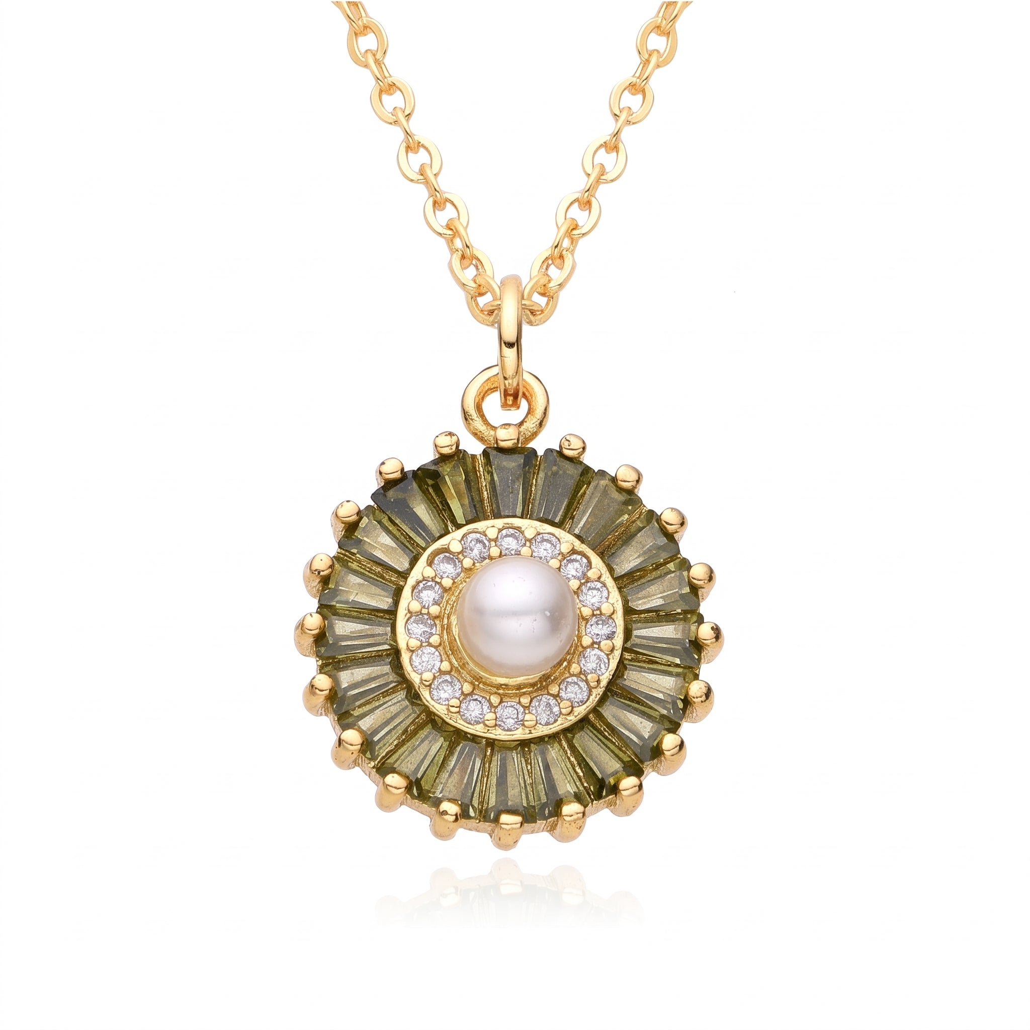 Olive Crystal Sphere
