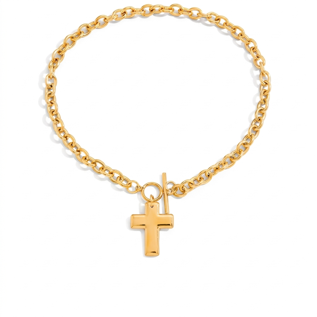 Chunky Cross Necklace