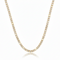 Non-Flip Tennis Necklace - 2mm Gold 14"