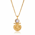 Queen Victoria Coin Pearl Necklace