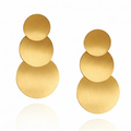Tapered Disc Drops Gold