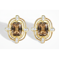 Smokey Shield Earrings
