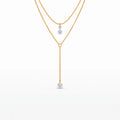 Layered Gold Lariat Necklace