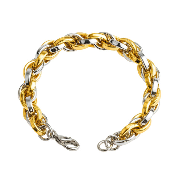 Glossy Two Tone Bracelet