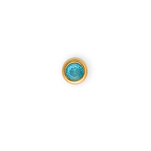 December birthstone charm in gold