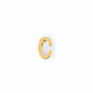 Gold letter C charm