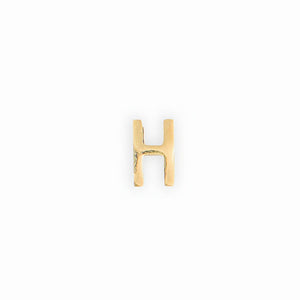 Gold letter H charm